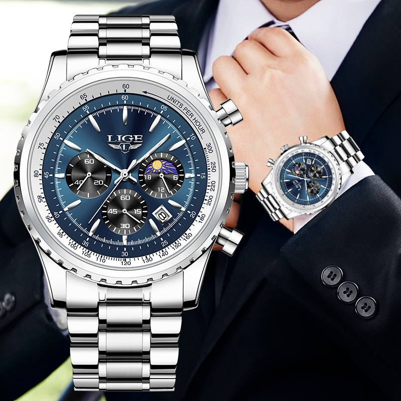 Luxury Watch Magazine - Lige Marke Luxus Quarz Mann Uhr