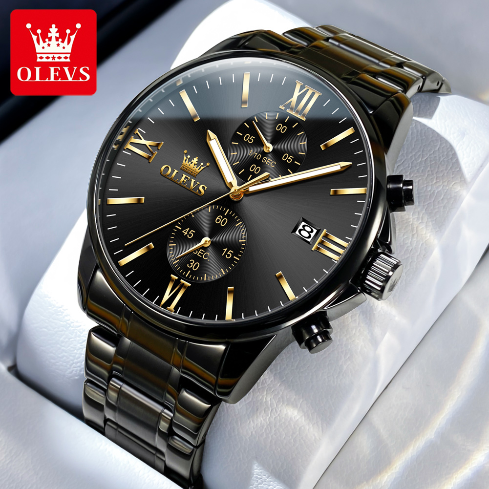OLEVS 2886 Klassische schwarze – Luxury Watch Magazine Bewertung und Preis