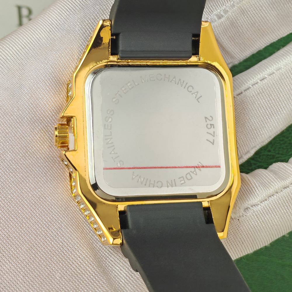 Modische Quadratische Voll-Dia – Luxury Watch Iceberg Bewertung und Preis