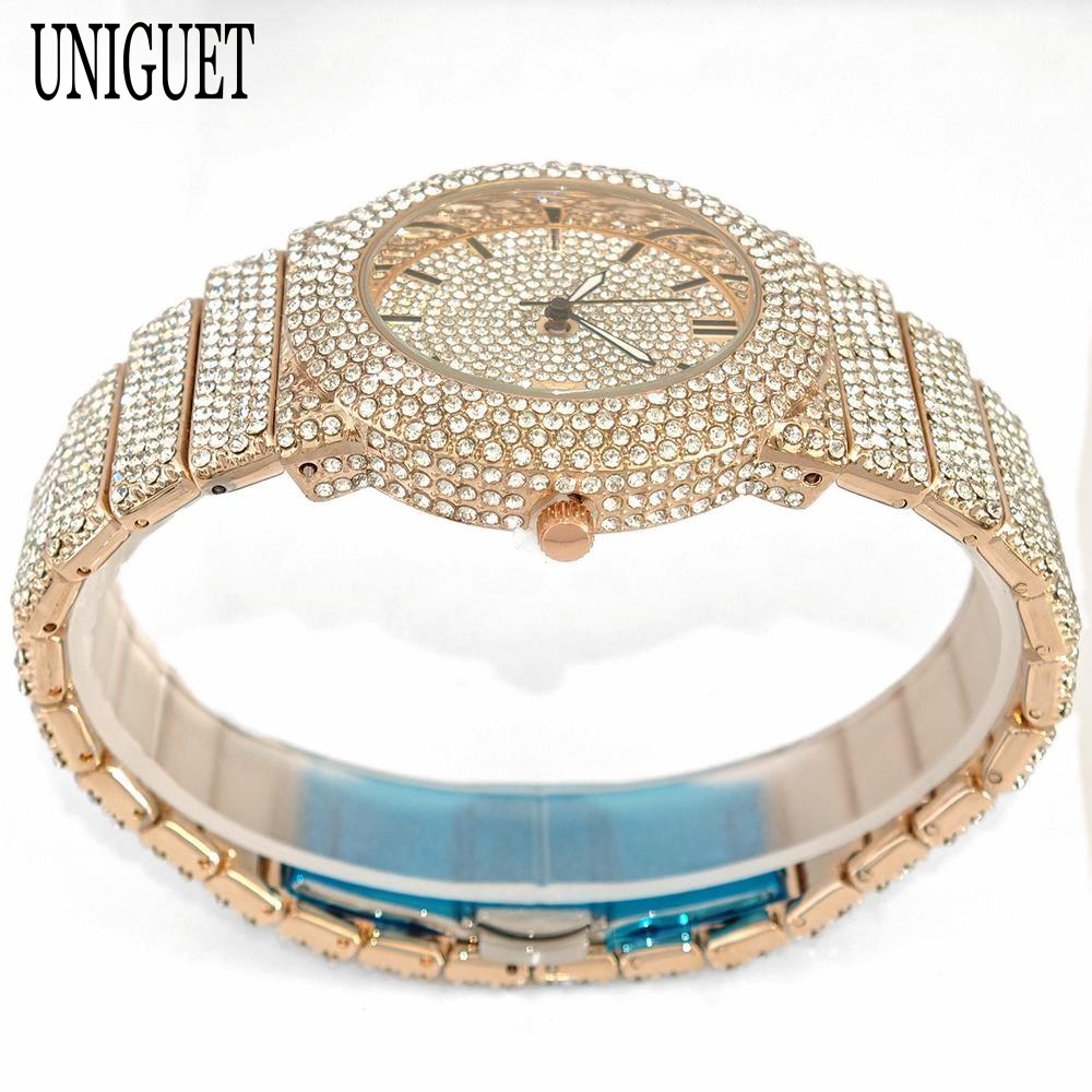 2025 UNIGUET Herrenmode Iced U – Luxury Watch Iceberg Bewertung und Preis