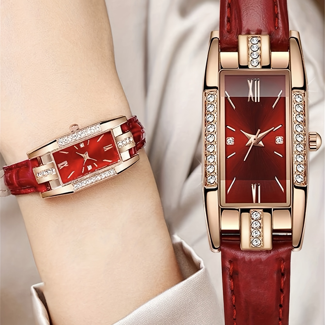 Luxuriöse Quarzuhr mit Strasss – Luxury Watch Gift For Her Bewertung und Preis