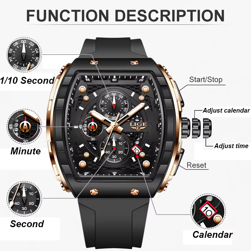 LIGE Top-Marke Luxus-Herrenuhr – Luxury Watch Magazine Bewertung und Preis