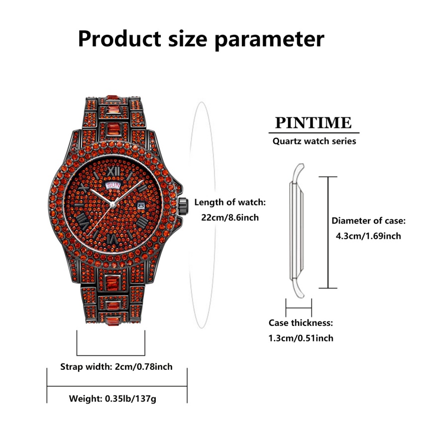 Luxuriöse Hip-Hop Edelstahl-Uh – Luxury Watch Iceberg Bewertung und Preis