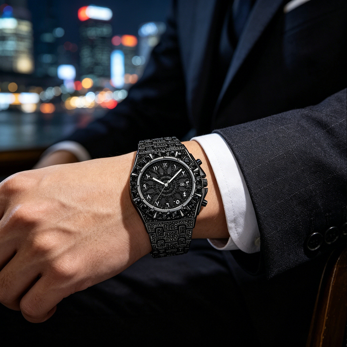 UNIGUET Coole Schwarze Diamant – Luxury Watch Iceberg Bewertung und Preis
